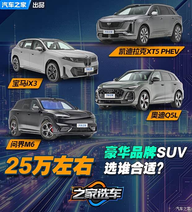 25万左右选台豪华品牌SUV？四款特点鲜明的家用SUV推荐