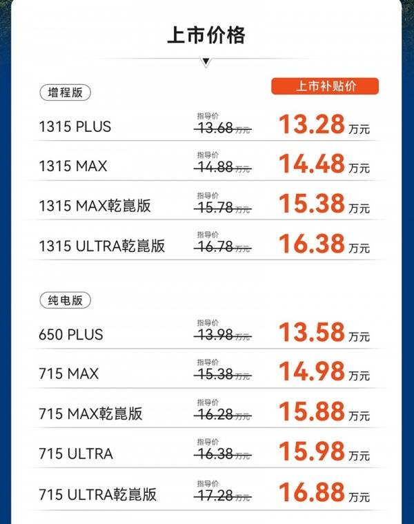 极狐阿尔法T7上市 售价13.68-17.28万